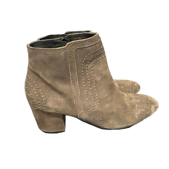 DIBA Leather Women's Bootie Size 8.5 - Brown with Silver Accents, western - Picture 2 of 13